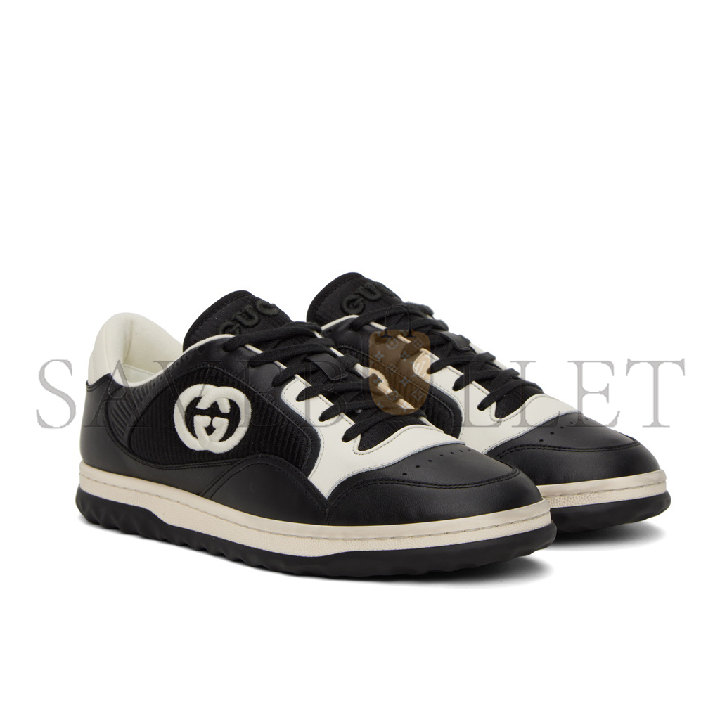 GUCCI BLACK INTERLOCKING G SNEAKERS 